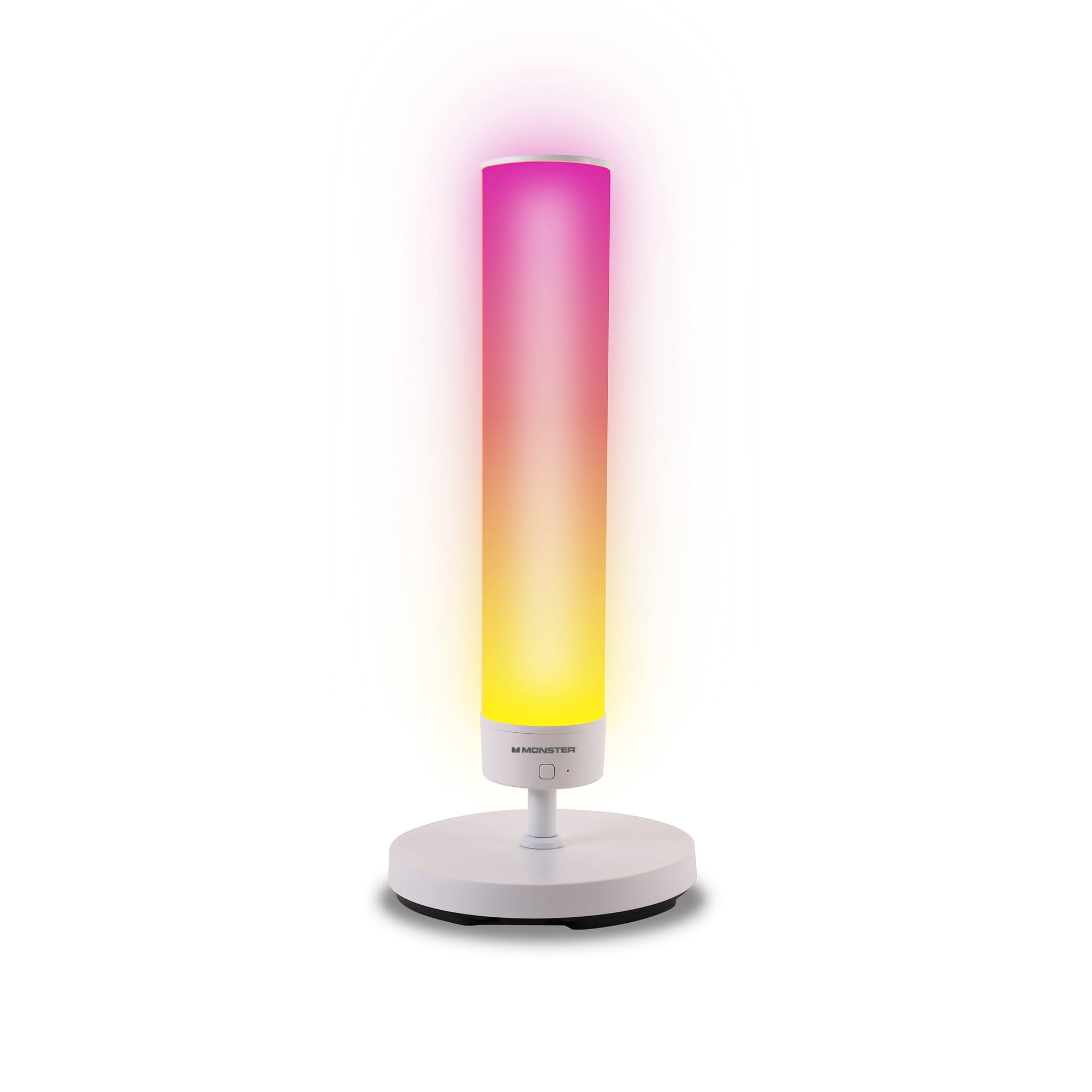 Monster Smart Lighting 2-in-1 RGB+IC Smart Floor Lamp, 5.4 ft Adjustable LED Floor & Table Lamp, Multicolor + Multiwhite, App & Voice Control, Sound Reactive