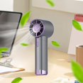thumbnail image 4 of Portable High-Speed Handheld Mini Fan with Digital Display, Gray, 4 of 9