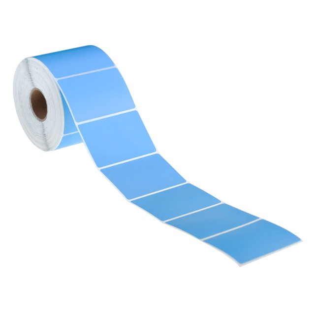 Muka 800 Pcs 1-1/2" x 2-1/4" Blue Thermal Labels, Color Coding Labels, Compatible with Thermal Label Printer
