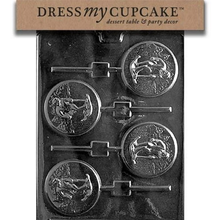 

Dress My Cupcake DMCS061 Chocolate Candy Mold Skiing Lollipop