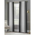 thumbnail image 4 of Black White Ombre Sheer Curtains for Living Room Bedroom Modern Minimalism Gradient Abstract Sheer Curtains 96 Inch Long 2 Panels Set Light Filtering Curtain Window Treatments Drapes for Dining Room, 4 of 6