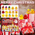thumbnail image 2 of Calendario de Adviento de patos de goma de Navidad, caja de regalo de pato de goma, juguete de baño, decoración creativa para Festival, regalo de Navidad, 24 cuadrículas, 2 of 4