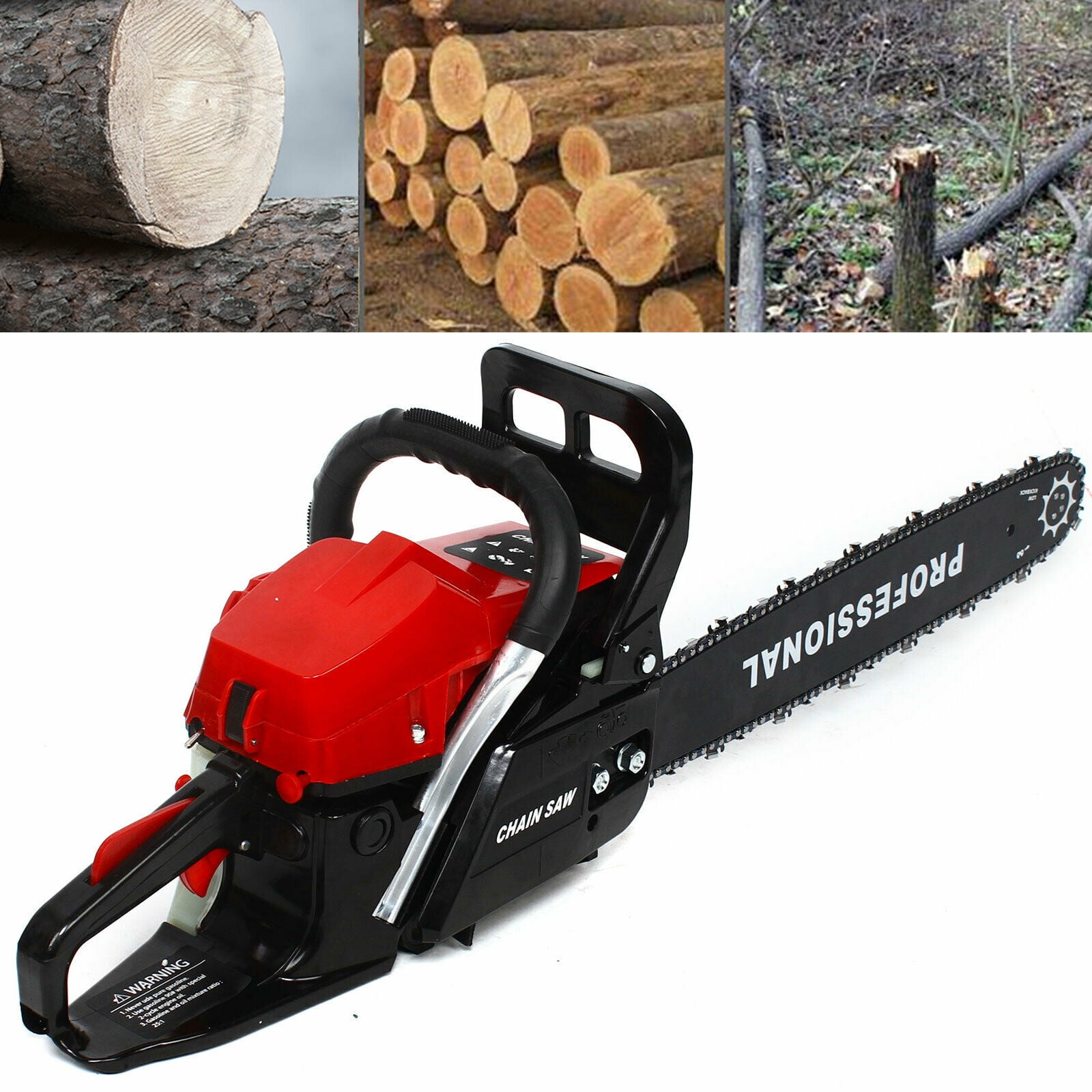 Details about   COOCHEER 62CC 20" Gas Chainsaw 2 Stroke Handed Petrol Chain Woodcutting 4 B e 15 