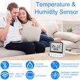 thumbnail image 2 of Smart WiFi Thermometer Hygrometer Wireless Temperature Humidity Monitor with APP Notification Alerts Accurate Indoor Temperature and Humidity Sensor for Home Greenhouse Pets, 2 of 9