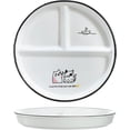 thumbnail image 1 of HAHDAXIA 1 PCS Ceramic Portion Control Plate Divided Dish for Healthy Eating and Weight Loss Divided Dessert Plate Salad Plate Dinner Plate-8 Inch-Friend Cats, 1 of 7