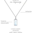 thumbnail image 4 of New Beginnings Rainbow Moonstone Necklace for Women, 4 of 6