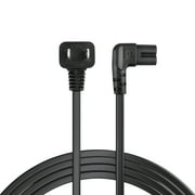 Aprelco 6ft UL Listed 2-Prong Power Cord Compatible with LED LCD TV Vizio Samsung LG Sharp Wall AC Power Cord