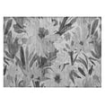 thumbnail image 2 of Addison Rugs Chantille Indoor/Outdoor Transitional Floral Gray Washable Rectangle Rug, 1'8" x 2'6", 2 of 6