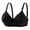Black, variant on Women's A Cup Bra Knurling Back Buckle Adjustable Straps Thin Comfortable Breathable No Underwire Everyday Wear