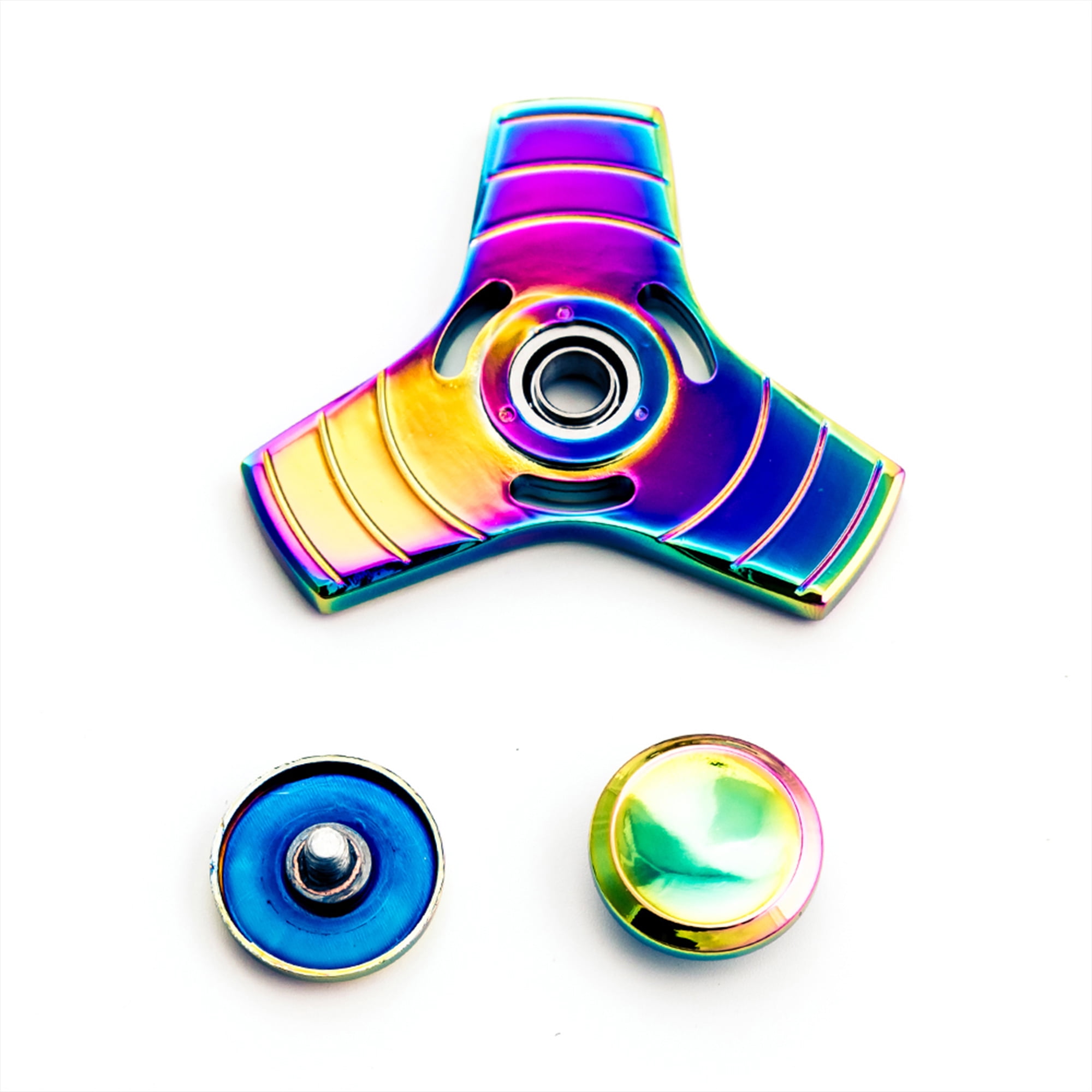 Multi-color Alloy Rainbow Fidget Spinner 