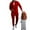 Red, variant on Mens Full Zip Tracksuit Two Piece Set Long Sleeve Jacket and Jogger Pants Athletic Fit Casual Outfits for Travel Workout