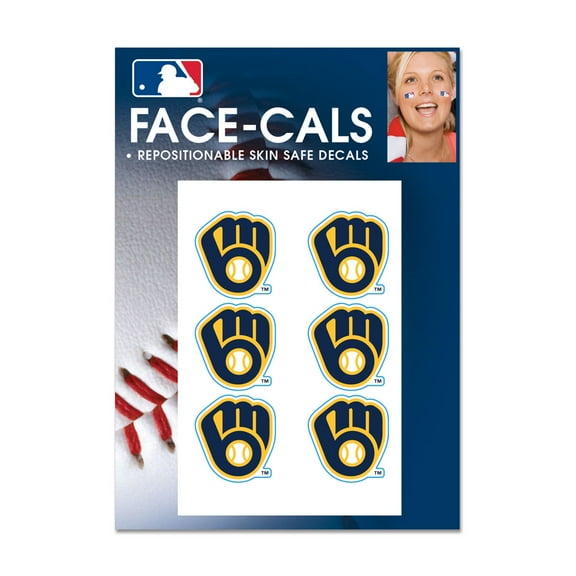 MLB Milwaukee Brewers Prime 3" x 5" Face Cal