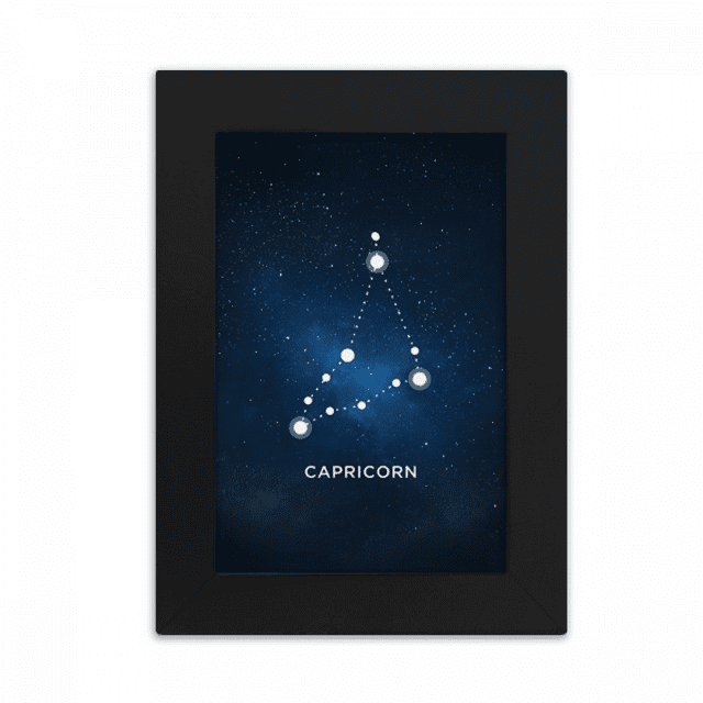 Capricorne Constellation Signe du Zodiaque Bureau Photo Cadre Image Affichage Art Peinture Exposition