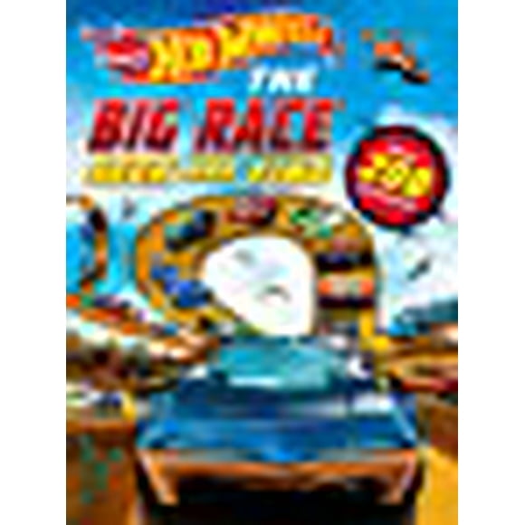 Hot Wheels: The Big Race Seek and Find: 100% Officially Licensed by Mattel, Over 200 Stickers, Perfect for Car Rides for Kids Ages 4 to 8 Years Old (1)