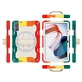 thumbnail image 2 of 3in1 Rotating Stand Case for Xiaomi Redmi Pad 10.6 inch Released 2022 with Hand/Shoulder Strap, Shockproof Rugged, Red, 2 of 7