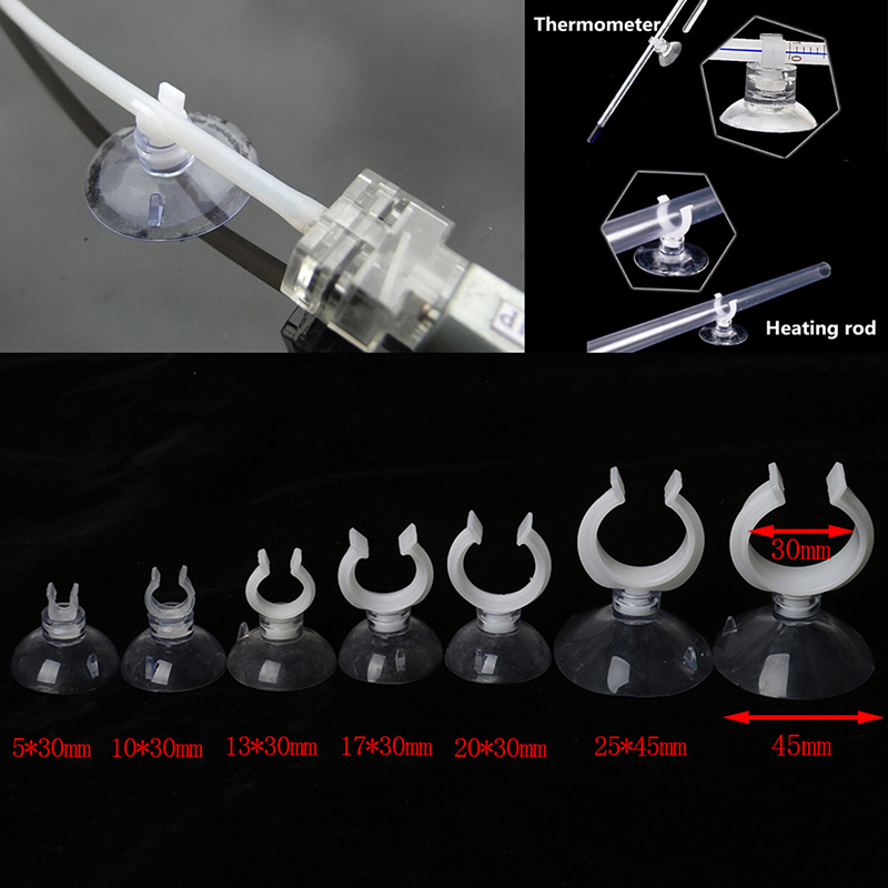 (10*30mm)10Pcs Aquarium Fish Tank Suction Cup Sucker Holders For Air