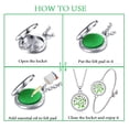 thumbnail image 3 of HESHPAWS Round Multicolor Gemstone Necklace, 3.5 ct, 316L Stainless Steel, 11.5 ft Cable Chain, Includes 30 Refill Pads, 3 of 7