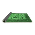 thumbnail image 2 of Ahgly Company Indoor Rectangle Oriental Emerald Green Industrial Area Rugs, 2' x 4', 2 of 4