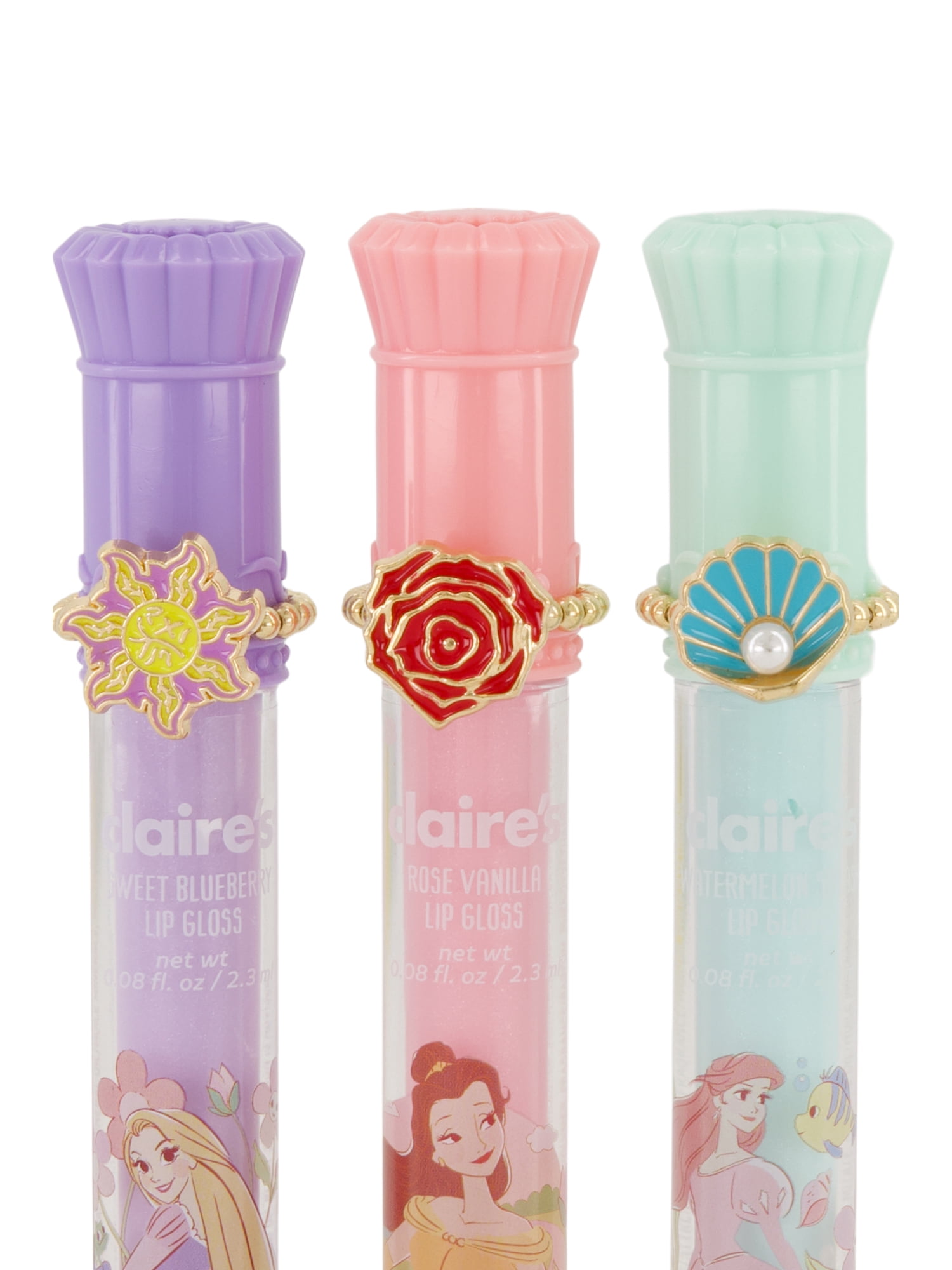 Claire's Disney Lip Ring Set - Once Upon a Gloss 6 Pcs