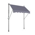 thumbnail image 4 of Manual Retractable Awning Canopy-118'' Non-Screw Outdoor Sun Shade Cover with UV Protection, 4 of 6