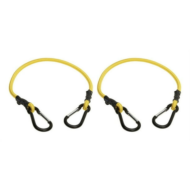Keeper 06080 24 Bungee Cord with Mini Carabiner Hooks, 2 Pack