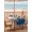 Blue, variant on Outdoor Tablecloth with Umbrella Hole and Zipper, Navy Blue Christmas Rectangle Table Cloth 60x120 Inch Waterproof Tablecloth, Snowman Xmas Tree Ball Elk Snowflake Picnic Table Cover for Patio