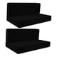 thumbnail image 4 of Fundas de cojín para Camper, 2 piezas, fundas para asientos de RV, funda de cojín para asiento de sofá fácil de instalar, funda de cojín para comedor negro, 4 of 8