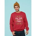thumbnail image 2 of I'm The Nice One Sweatshirt Men -Image by Shutterstock, Male 3X-Large, 2 of 4