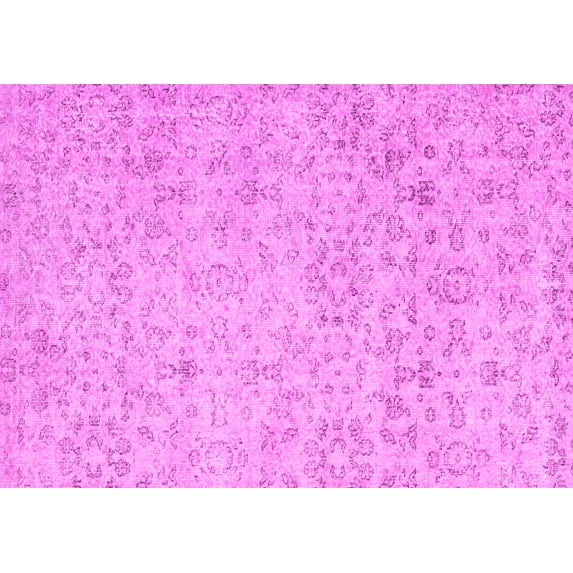 Ahgly Company Indoor Rectangle Abstract Pink Contemporary Area Rugs, 7' x 9'