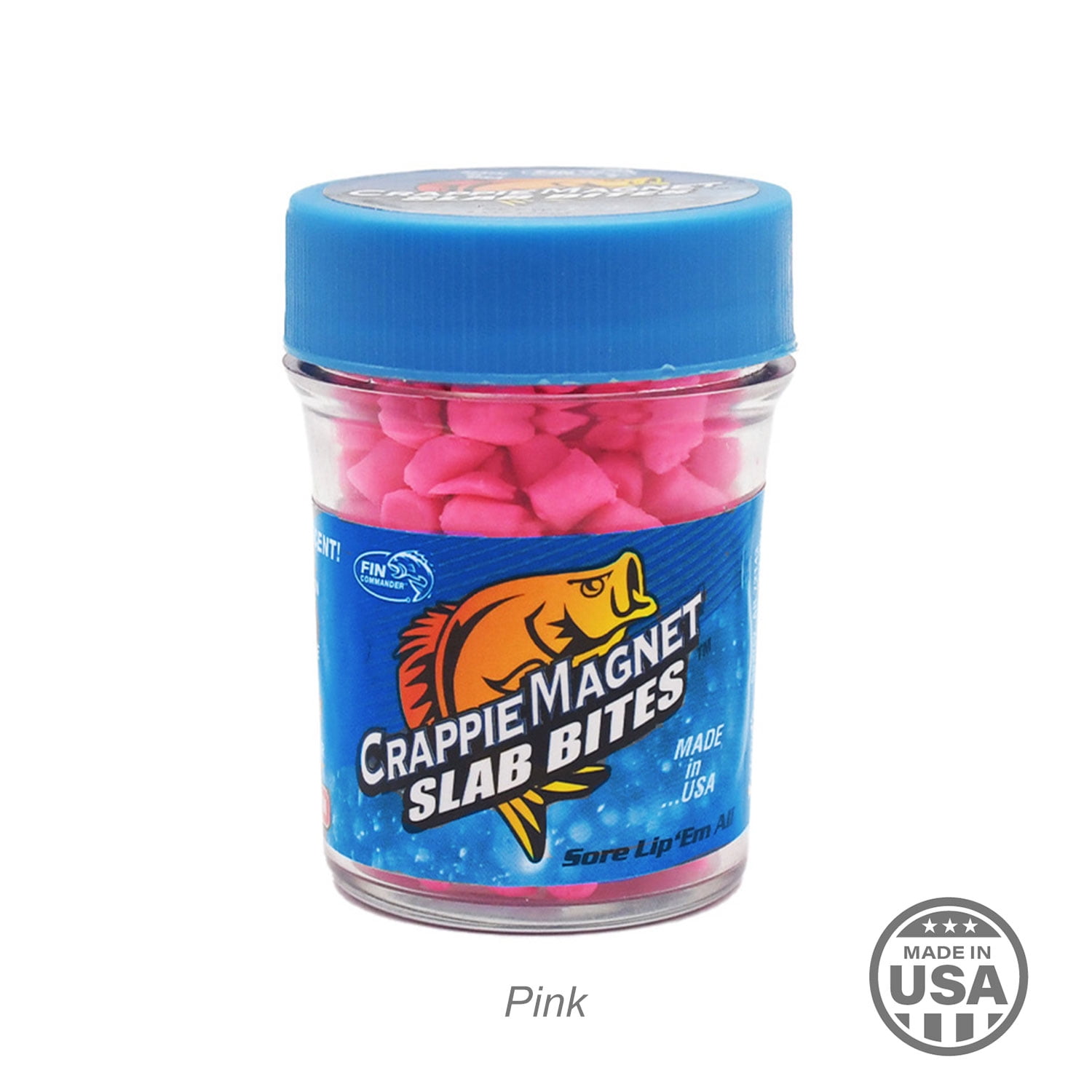 (3 pack) Crappie Magnet Slab Bites, Pink/Chartreuse