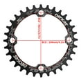 thumbnail image 4 of Toystoory Juego de bielas para bicicleta Piñón de disco de 104BCD Bicicletas de montaña Agujero de precisión Encadenamiento de aleación Type2 NO2, 4 of 6