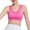 Pink, variant on Bras for Women's Solid Color Fashion Proof Running Back Yoga Vest High Strength No Underwire Push Up Sports Bra on Clearance Pink S