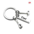 thumbnail image 3 of VALINK Stainless Steel Keychain with Mini Simulation Wrench Tool Pendant 9*28cm Key Buckle with Letters Gift for Father's Day, 3 of 6