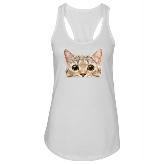 Kitten Peeking Tank Women -Image by Shutterstock, Female XX-Large