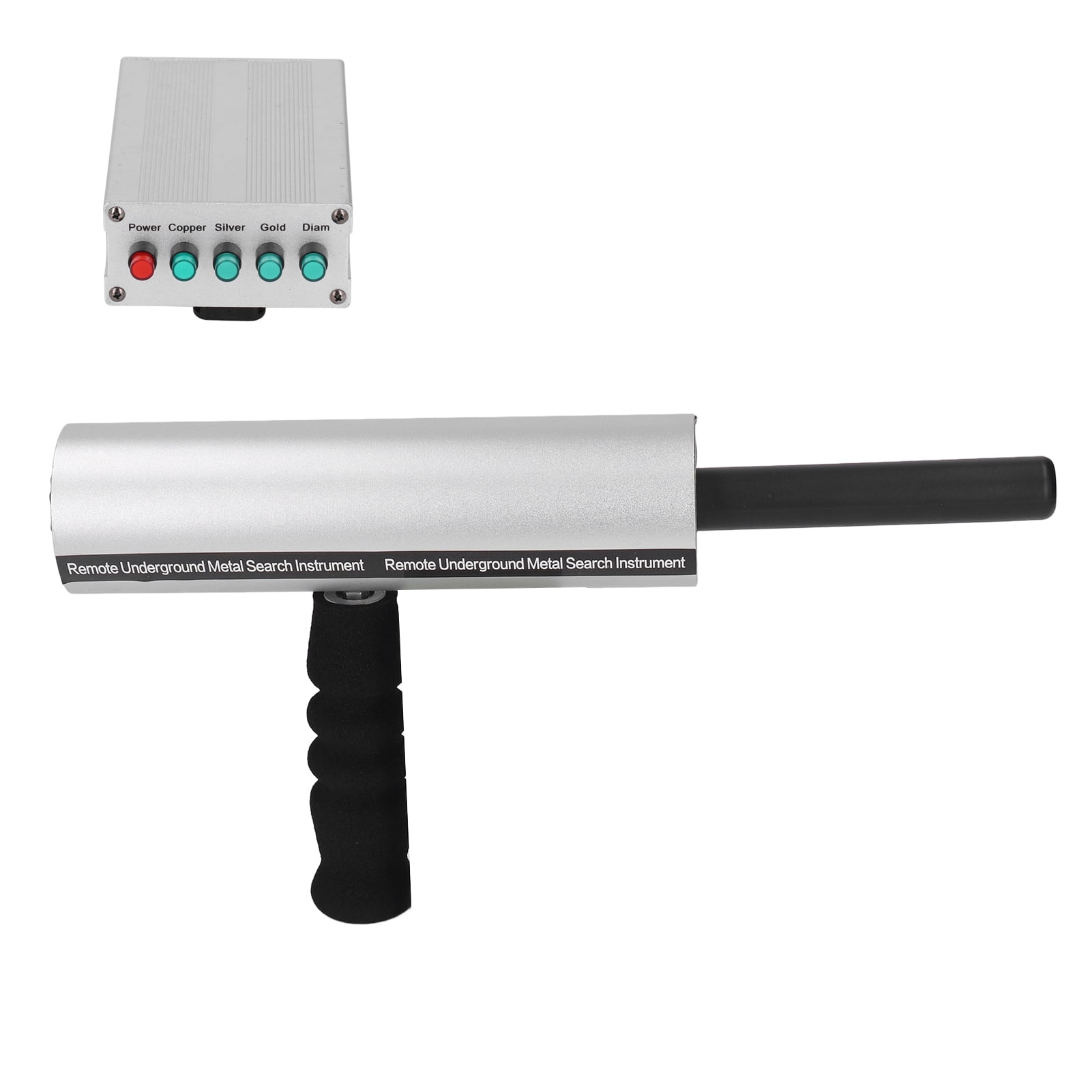 Rechargeable Metal Detector,Handheld Metal Locator,Metal Detector Aluminum Silver 14m Depth 800m Range Handheld Rechargeable Detector for Gold Silver Hunting 100‑240V
