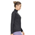 thumbnail image 2 of Expert Brand Women's Drimax Dri Fit Athletic Quarter Zipper Training Jacket, Black, Large, 2 of 5