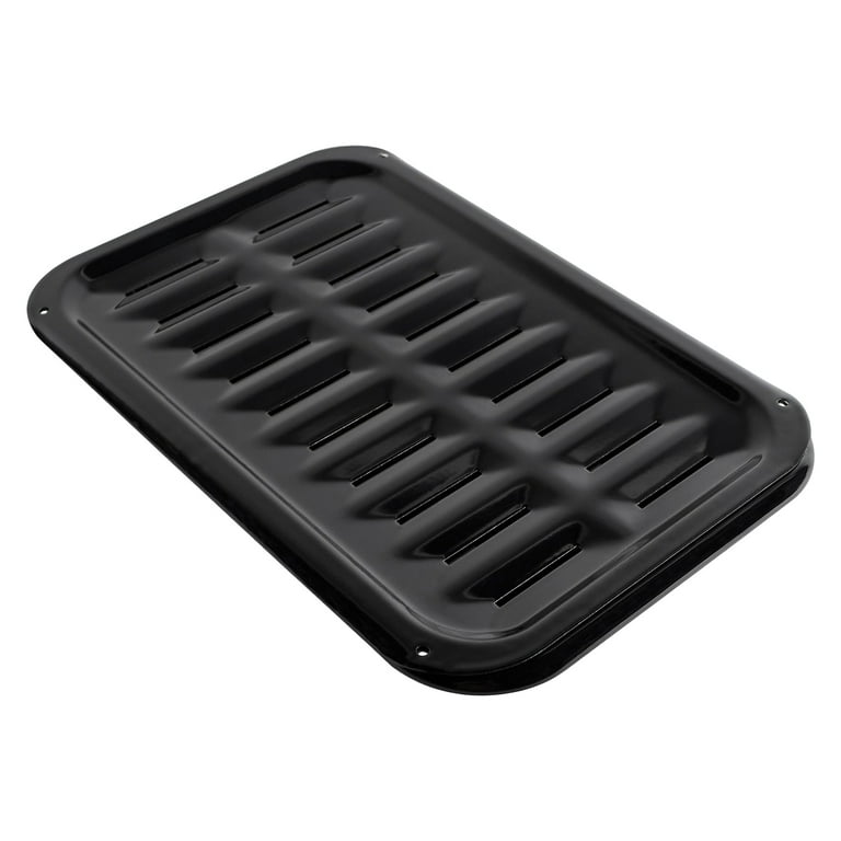 Certified Appliance Accessories Heavy-Duty Porcelain Broiler Pan & Grill Set