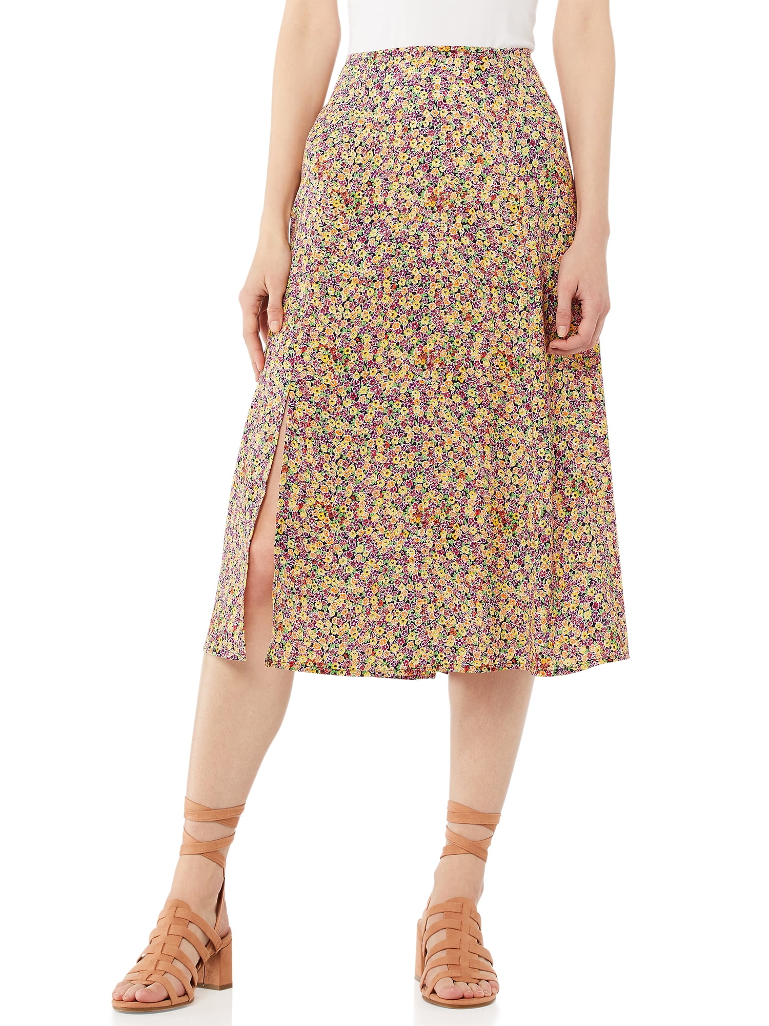 On Brand Slit Skirt
