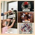 thumbnail image 4 of Wreath Hanger for Front Door, Heavy Duty Suction Cup Reef Hook for Glass Window/Over Door/Outdoor, Halloween/Christmas/Thanksgiving/Easter/Valentine/Fall/Summer/Spring (Walnut, 4-Pack), 4 of 9
