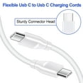 thumbnail image 6 of USB C Cable 6ft,USB C to USB C Cable 6ft,HAOANO 2PACK Charging Cable 6ft USBC Type C Fast Charging Cord Charger Compatible with Samsung Android Charger Type C, 6 of 6