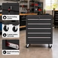 thumbnail image 6 of Memoryfield Metal Rolling Tool Chest with 5 Drawers, Portable Tool Storage Cabinet with Lock & Hooks, Tool Cart Organizer for Garage Workshop, Black, 6 of 8