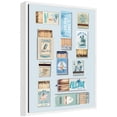 thumbnail image 4 of Kate and Laurel Framed Canvas Wall Art Print Retro Matchbox Blue Coastal Cowgirl 18x24 FC by Honey Island Studio, 18 x 24 Sylvie White Frame, Vintage, Still Life Art for Wall Decor, 4 of 8