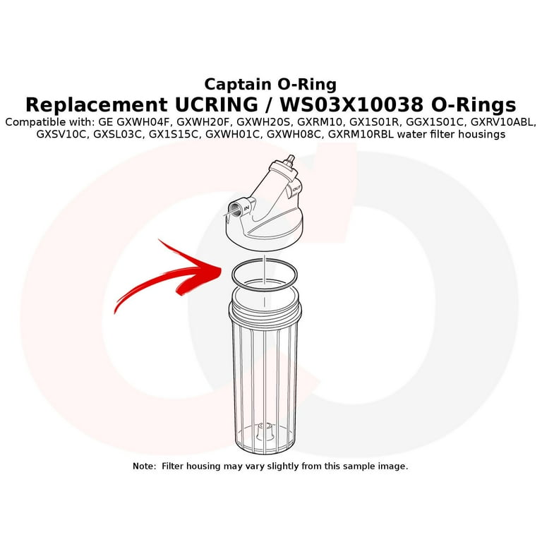 GE 3-Pack KWGE25RG O-Ring Seal for Water Filters GXWH04F