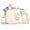 White, variant on YOOLIFE Initial Makeup Bag for Women Teen Girls, Travel Cosmetic Bag Make Up Bag Pouch Gifts for Women