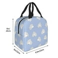thumbnail image 2 of Yiaed Cute Poodle Dog Print Insulated Lunch Bag Reusable Cute Tote Lunch Box, Leakproof Cooler Lunch Bags for Work Office Travel School Picnic, 2 of 5