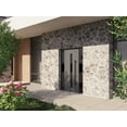 thumbnail image 3 of Front Exterior Prehung Steel Door / Ronex 0130 Grey / 2 Side and Top Exterior Window Sidelite / Entry Metal Modern Painted W12+36+12x96+16 Left-hand, 3 of 5