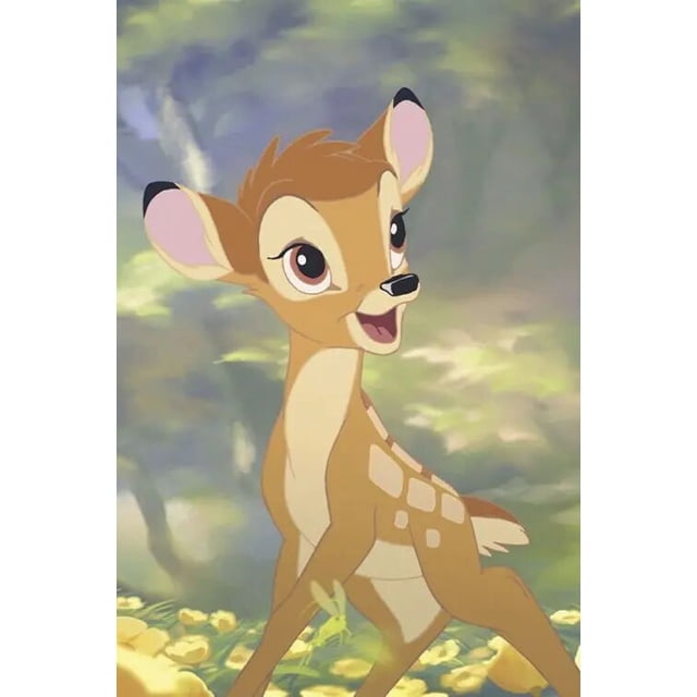 Disney-pintura de diamantes 5D, mosaico bordado de punto de cruz, imagen artística de dibujos animados, ciervo, Bambi, decoración del hogar