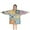 Blue Boho Bohemia, variant on Blue Ethnic Geometric Patchwork Pattern Blanket Hoodies for Kids 6-13YR Oversize Wearable Blanket Hoodies for Boys Girls Teens