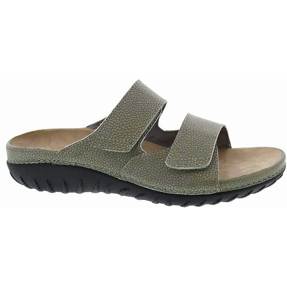 Drew Shoes Cruize 19179 Womens Casual Sandal Leather Velcro 5 Wide Green/Leather
