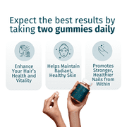 WEEM- Hair, Skin & Nails Gummies, Gluten Free, Vegan, Cruelty-free 60 ct.